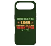 Custodia per iPhone Air GIUNETEENTH I miei antenati non erano liberi in 1776 Meme SUL RETRO