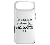 Custodia per iPhone Air Give Me a Double Shot English Setter Cane Energia Umorismo Divertimento
