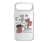 Custodia per iPhone Air Give Me Coffee To Get Me Started and Jesus To Keep Me Going