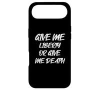 Custodia per iPhone Air Give Me Liberty or Give Me Death con Retro White Font