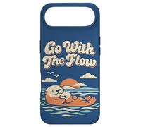 Custodia per iPhone Air Go With The Flow Cute Sea Otter Retro Animal