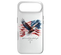 Custodia per iPhone Air GOD is Not Finished Yet - Vintage Watercolor Eagle 1776