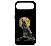 Custodia per iPhone Air Grafica Alpha Wolf Howling Full Moon Mountain Lover