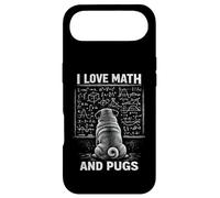Custodia per iPhone Air Grafica matematica divertente per cani I Love Math And Pugs
