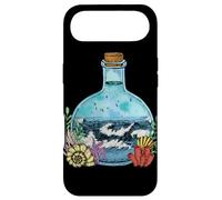 Custodia per iPhone Air Grafica nautica con oceano in una bottiglia con onde marine