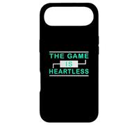 Custodia per iPhone Air Grafica verde acqua chiaro The Game Is Heartless Teal Aqua