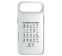 Custodia per iPhone Air Grafico delle scommesse Aleph per l'apprendimento della lingua yiddish dell'alfabeto ebraico