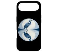 Custodia per iPhone Air Grande airone blu a specchio in acqua design