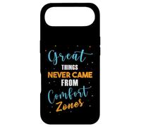 Custodia per iPhone Air Grandi cose non sono mai venute dalle zone di comfort motivazionali