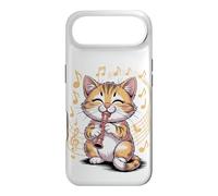 Custodia per iPhone Air Graphic Cat Playing Recorder Cartoon Art