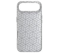 Custodia per iPhone Air Gray Cube Hexagon Optical Illusion Geometric Op Art Pattern