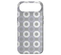 Custodia per iPhone Air Gray White Octagon Honeycomb Small Squares Modern Pattern