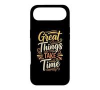Custodia per iPhone Air Great things take time. Inspirational Motivation Typography