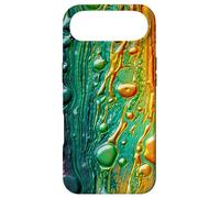 Custodia per iPhone Air Green and Orange Rainbow Art Modern Abstract Aesthetic