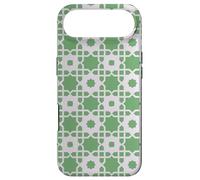 Custodia per iPhone Air Green Grey Octagon Star Scandinavian Folk Pattern