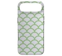 Custodia per iPhone Air Green Overlapping Arches Curved Natural Geometric Pattern
