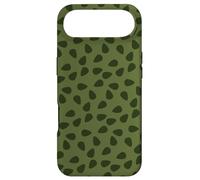 Custodia per iPhone Air Green Teardrop Leaf Silhouettes Plant Cells Petals Pattern