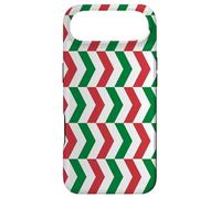 Custodia per iPhone Air Green White Red Italy Tricolor Horizontal Zigzag Pattern