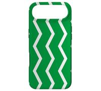 Custodia per iPhone Air Green White Zigzag Triangle Nigeria Flag Pattern