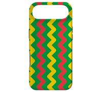 Custodia per iPhone Air Green Yellow Red Zigzag Triangle Stripe Mali Classic Pattern