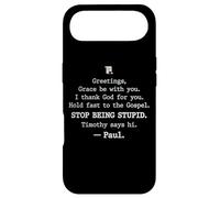 Custodia per iPhone Air Greetings Grace Be with You I Thank God for You Hold Fast
