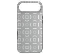 Custodia per iPhone Air Grey Charcoal Circle Lines Rings Nordic Scandi Pattern