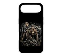 Custodia per iPhone Air Grizzly Bear Moon Wilderness Wilderness Arte di montagna