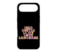Custodia per iPhone Air Groovy Love Iced Coffee Saying Is My Language Retro