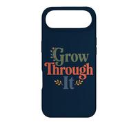 Custodia per iPhone Air Grow Through It - Citazione positiva floreale