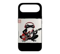 Custodia per iPhone Air Grumpy Frog Chitarrista Musica Rock Giapponese Woodblock Art