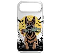 Custodia per iPhone Air Halloween Luna Belgian Malinois Mally Cane Da Pastore Belga