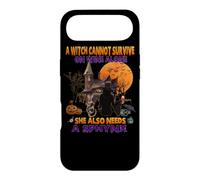 Custodia per iPhone Air Halloween Witch On Wine And Funny Sphynx Cat Costume