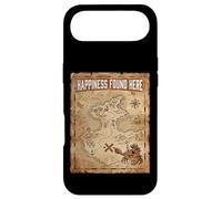 Custodia per iPhone Air Happiness Found Here Vintage Pirate Map Crab