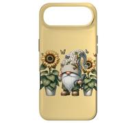 Custodia per iPhone Air Happy Gardening Gnome With Butterflies Decor Cute Sunflower