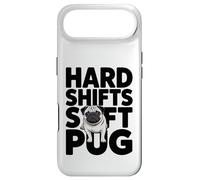 Custodia per iPhone Air Hard Shifts - Cane da auto manuale divertente con carlino morbido