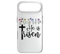 Custodia per iPhone Air He is Risen Easter Spring He has Risen Christian Jesus Cross