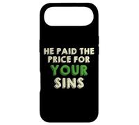 Custodia per iPhone Air He Paid The Price for your Sins Christian Faith Cross