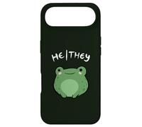 Custodia per iPhone Air He They Pronouns Frog Cute Nonbinary Queer Aesthetic