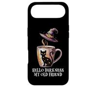 Custodia per iPhone Air Hello Darkness My Old Friend Black Cat Coffee Mug Witchy Cat