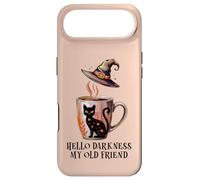 Custodia per iPhone Air Hello Darkness My Old Friend Black Cat Coffee Mug Witchy Cat