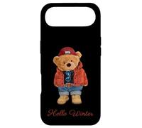 Custodia per iPhone Air Hello Winter Cool Teddy Bear Cartoon Graphic Designs Fun