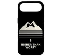 Custodia per iPhone Air Higher Than Worry montagna silhouette escursionista