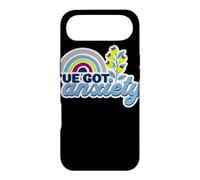 Custodia per iPhone Air Ho l'ansia Citazione divertente e ansiosa arcobaleno floreale