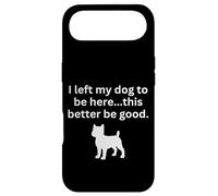 Custodia per iPhone Air Ho lasciato il mio cane per essere qui sarcastico amante dei cani divertente