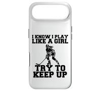 Custodia per iPhone Air Hockey Gioco come una ragazza che cerca di tenere il passo