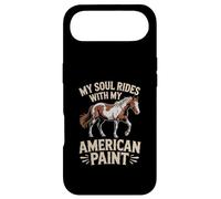 Custodia per iPhone Air Horse American Paint "My Soul Rides With My" Equestre