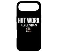 Custodia per iPhone Air Hot Work Never Stops Welder Welding Blue Collar Job Work
