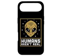 Custodia per iPhone Air Humans Aren't Real Alien Head Retro Vintage Outer Space Fun