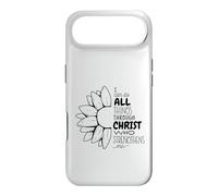 Custodia per iPhone Air I Can Do All Things Through Christ Sunflower