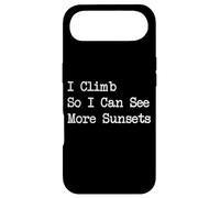 Custodia per iPhone Air I Climb So I See More Tramonti Divertente Arrampicata Citazioni di viaggio